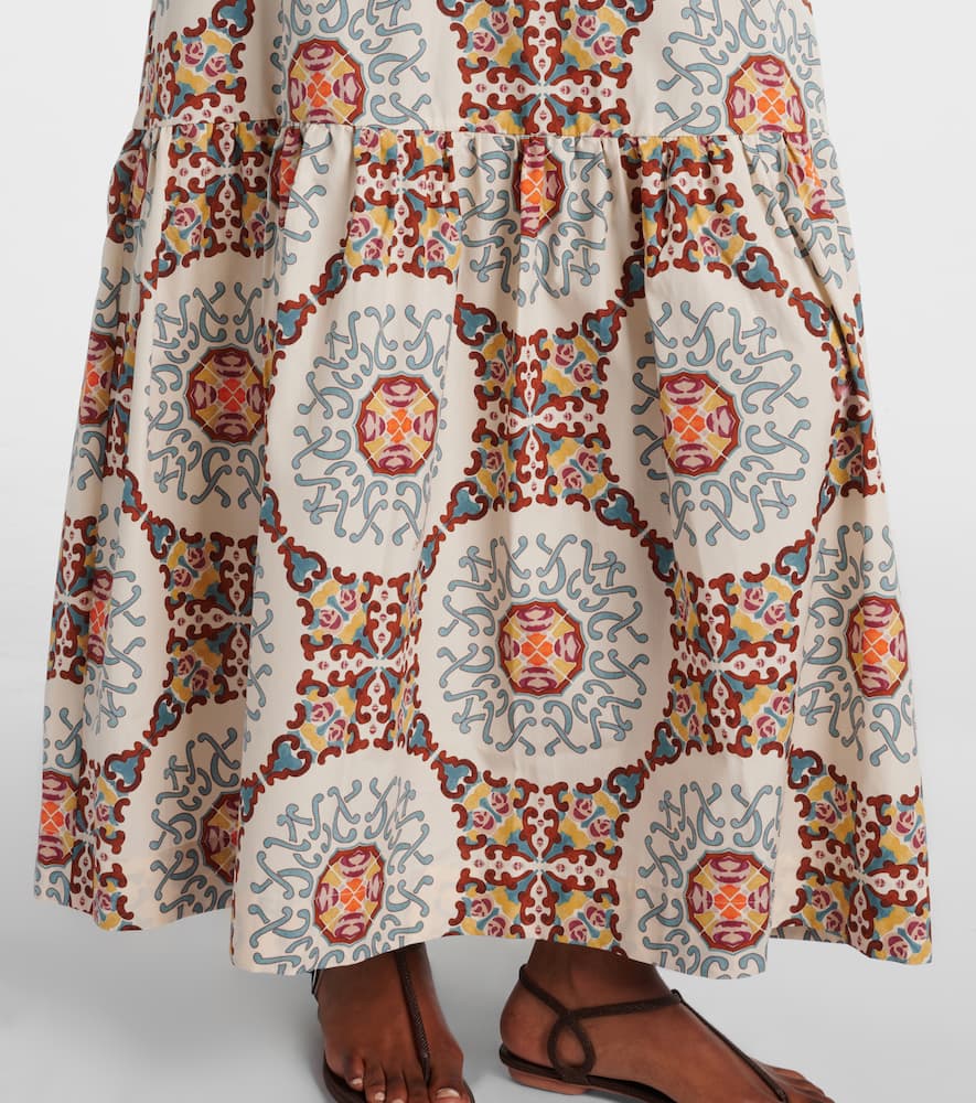 Artemis printed cotton poplin shirt dress