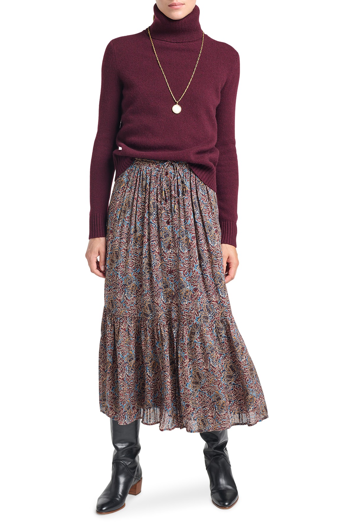 Soledad ruffled skirt