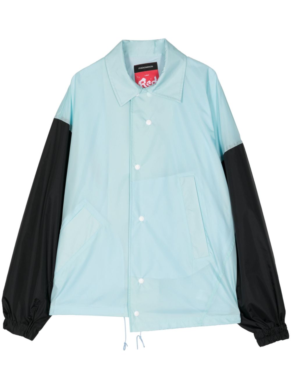 X Phenomenon logo-print shirt jacket - Blue
