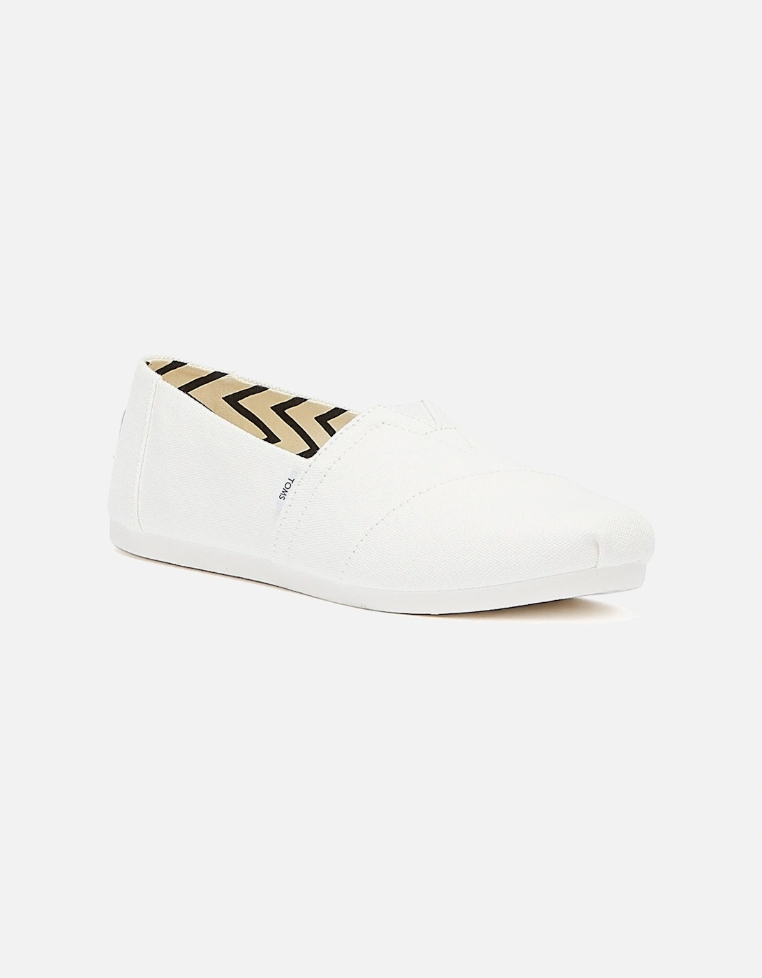 Men's TOMS Alpargata Cotton Canvas Mens White Espadrilles - Size: 10