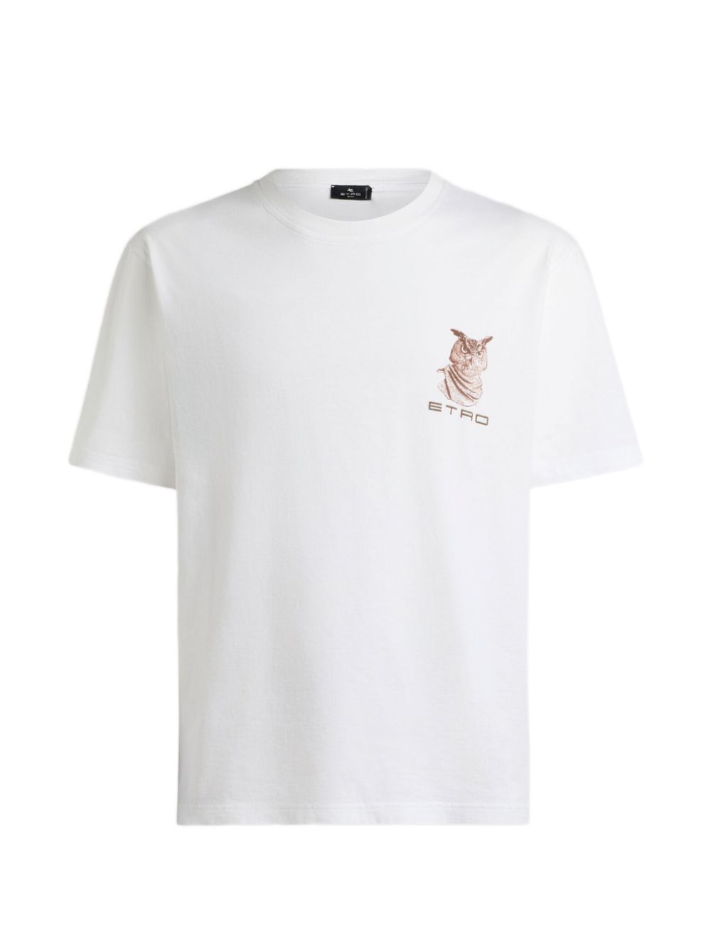 Embroidered Logo Cotton T-shirt — White