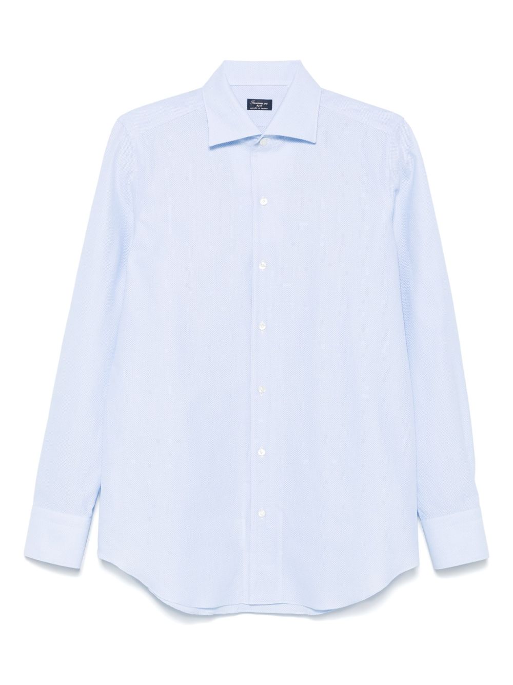 Finamore 1925 Napoli micro-pattern shirt - Blue