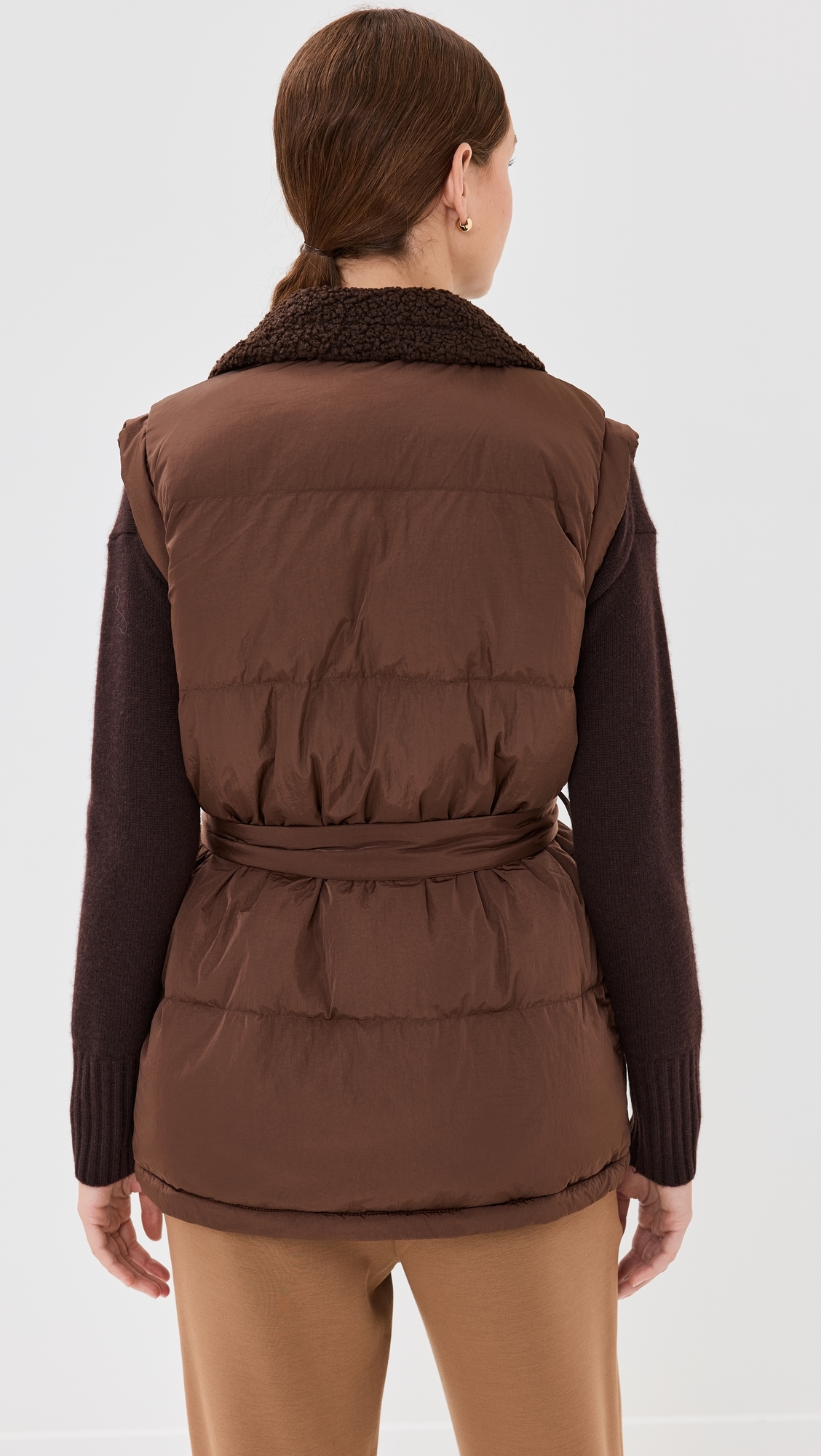 Lanville Reversible Gilet Chestnut/Coffee Bean