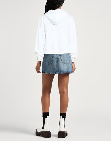 Woman Sweatshirt White Size S Cotton