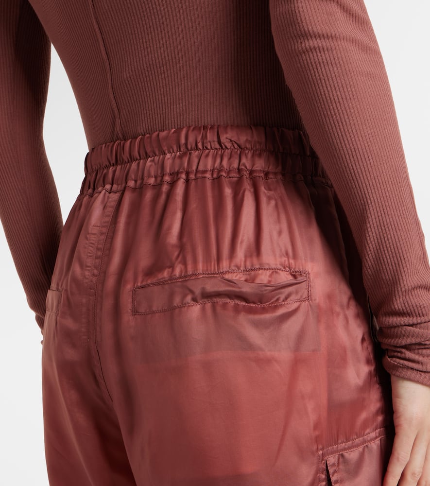 High-rise cargo pants
