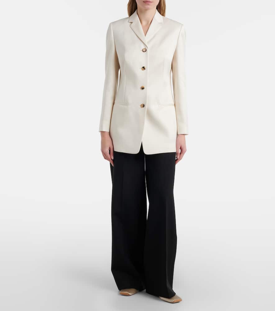 Adrian wool and silk blazer