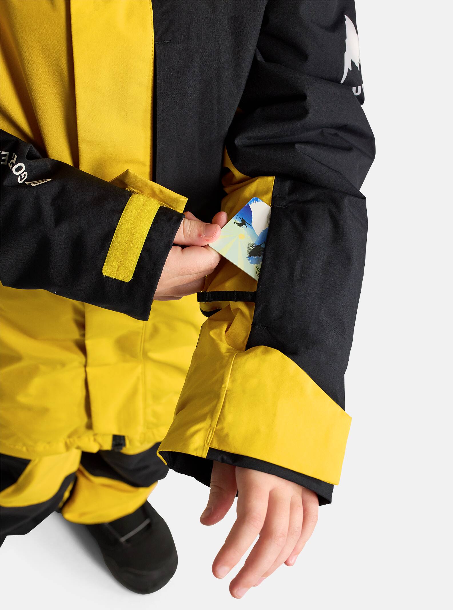 Burton Kids' Powline GORE-TEX 2L Jacket, Goldenrod / True Black, L