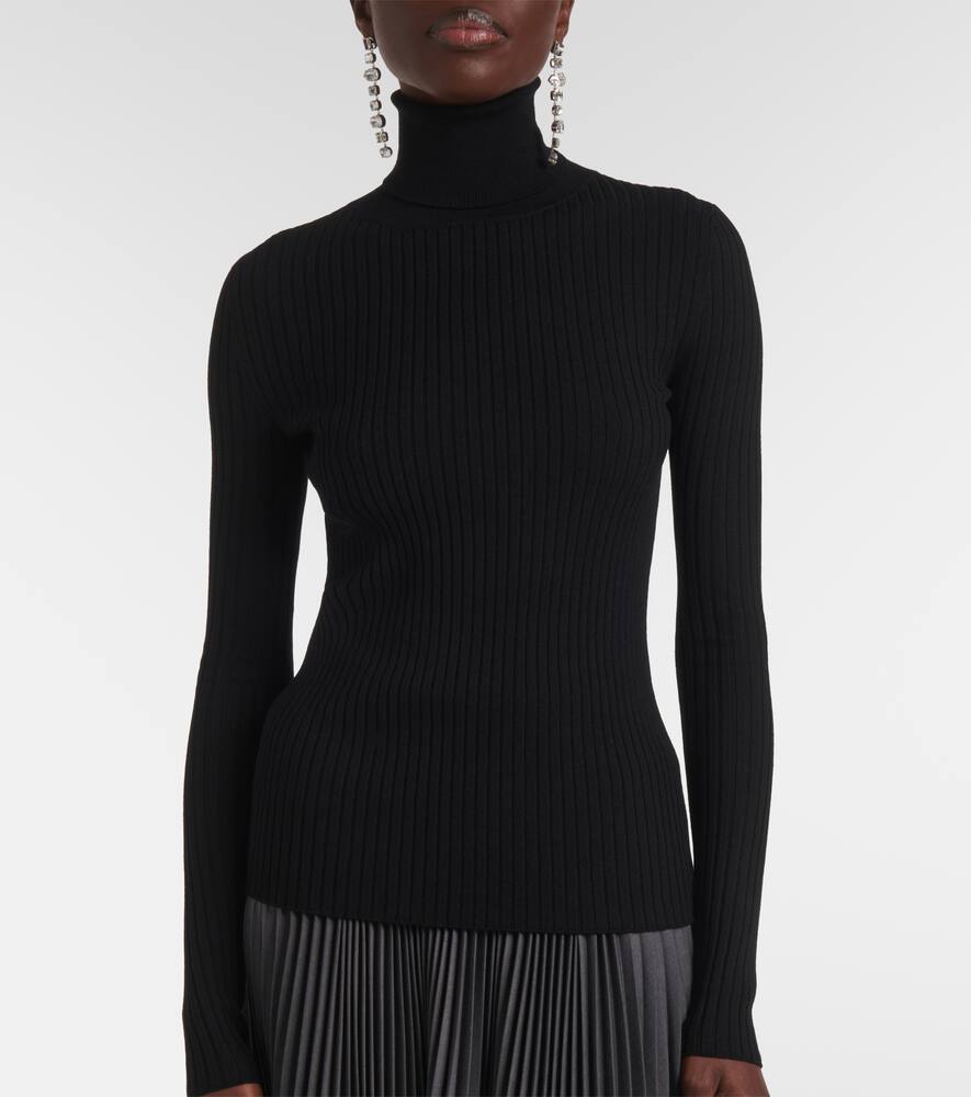 Wool-blend turtleneck sweater