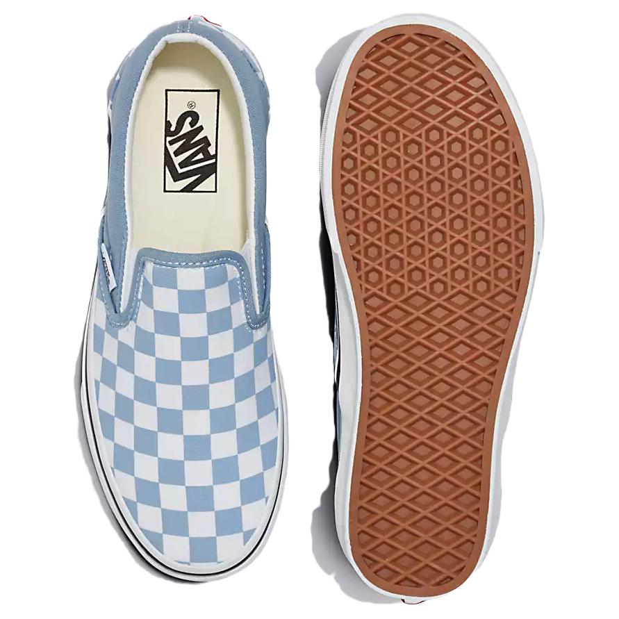 Classic Slip-On 'Color Theory Checkerboard Dusty Blue'