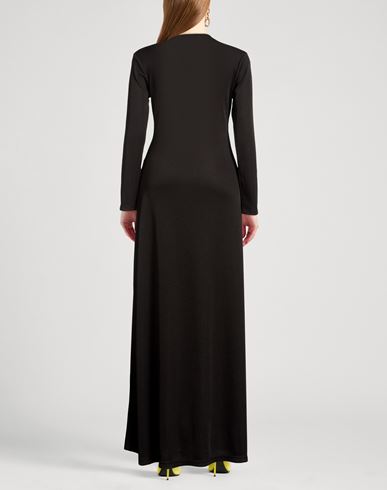 Woman Maxi dress Black Size 10 Polyester, Elastane