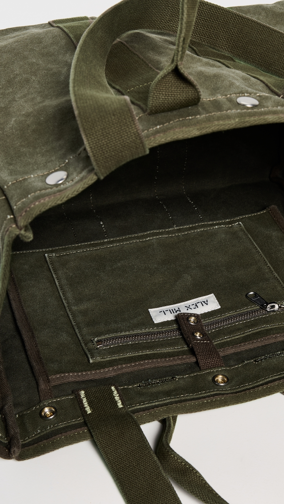 Alex Mill The Perfect Weekday Tote Military Olive One Size