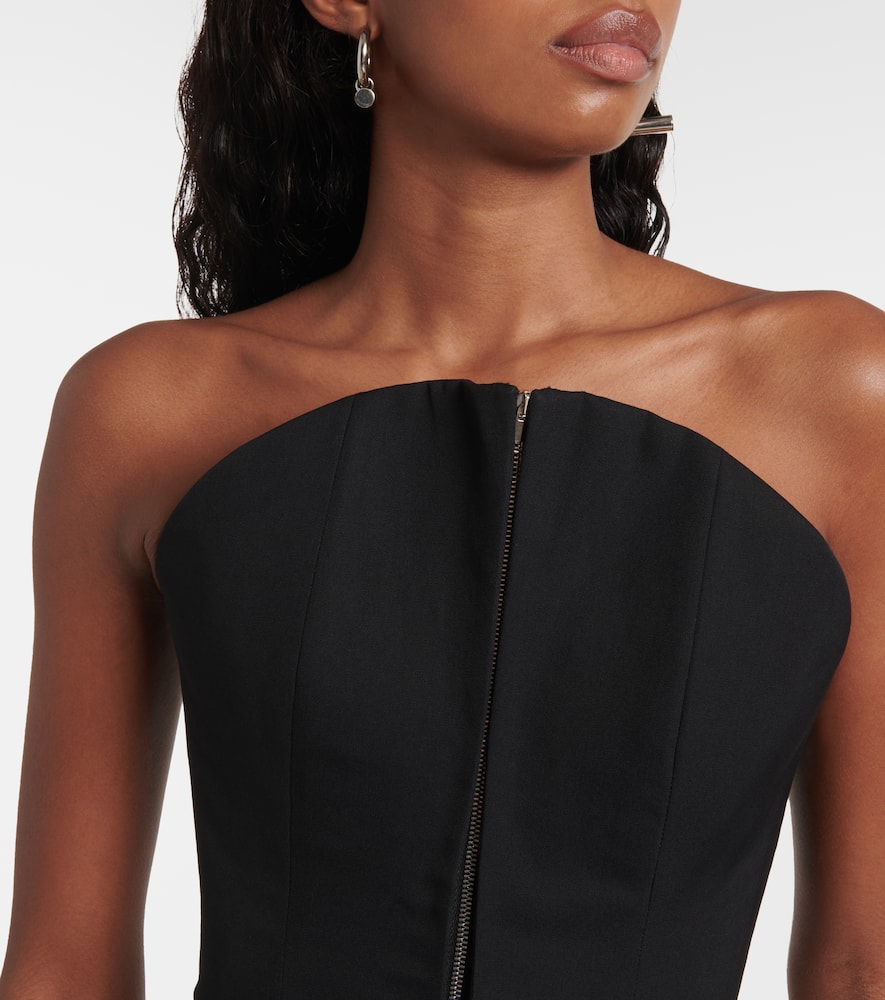 Wool corset top