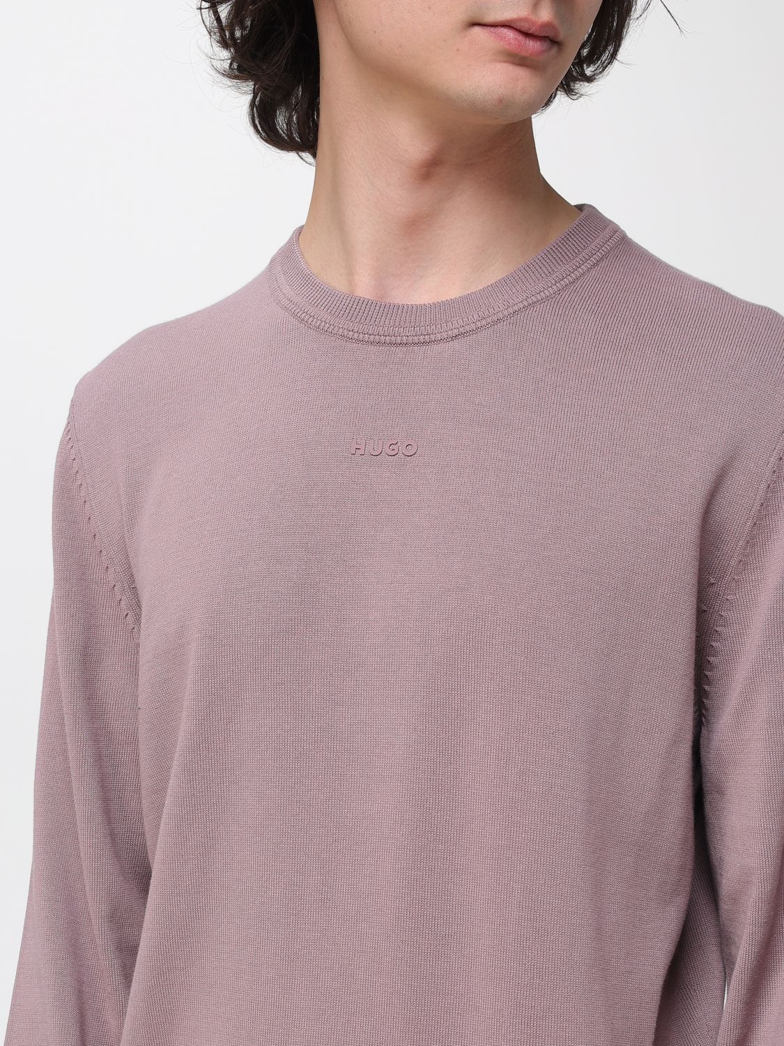 Sweater Men color Red Purple