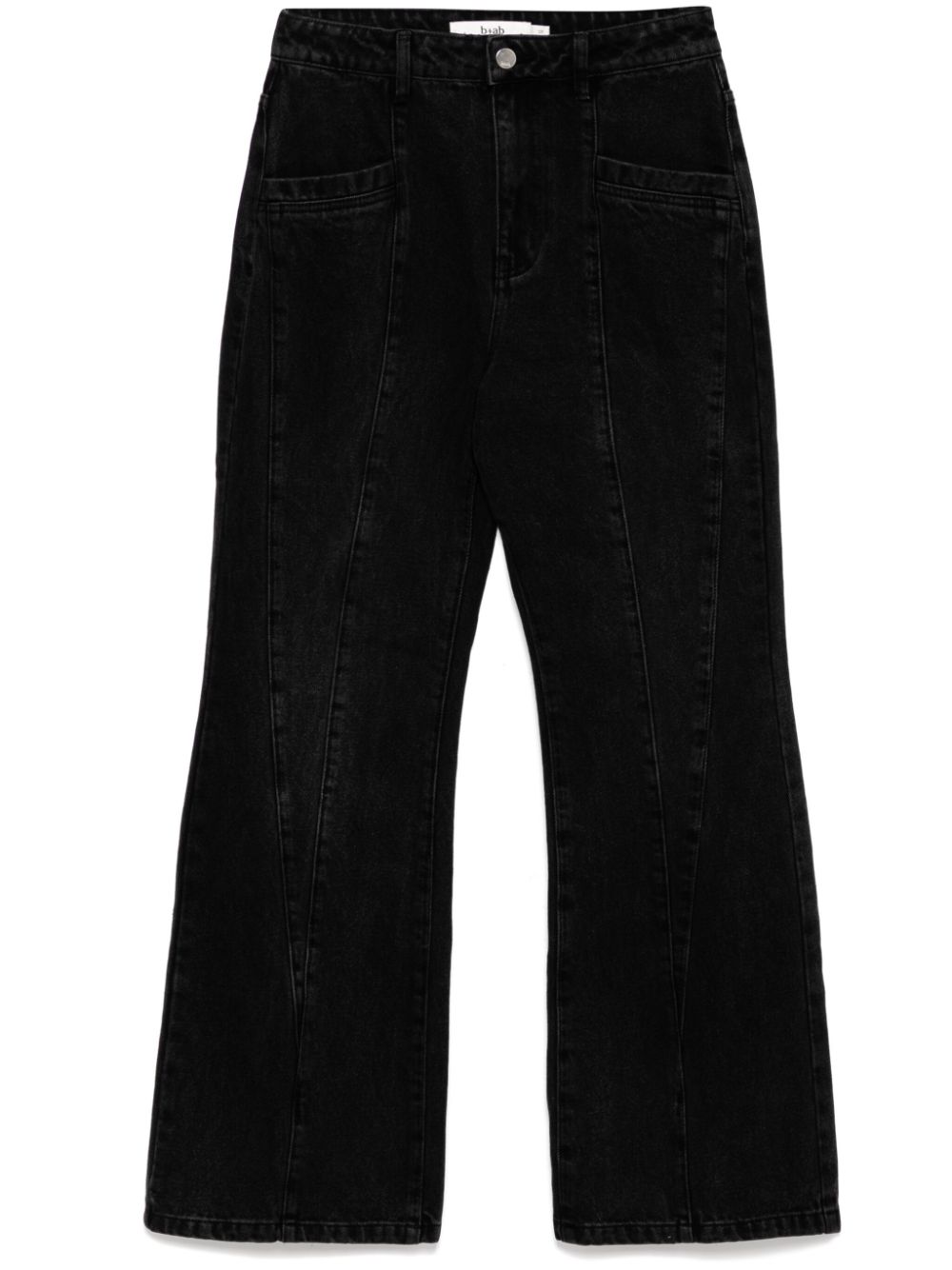 Washed flared jeans - Black