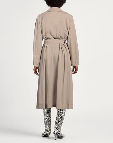Woman Overcoat & Trench Coat Beige Size 2 Viscose, Polyamide