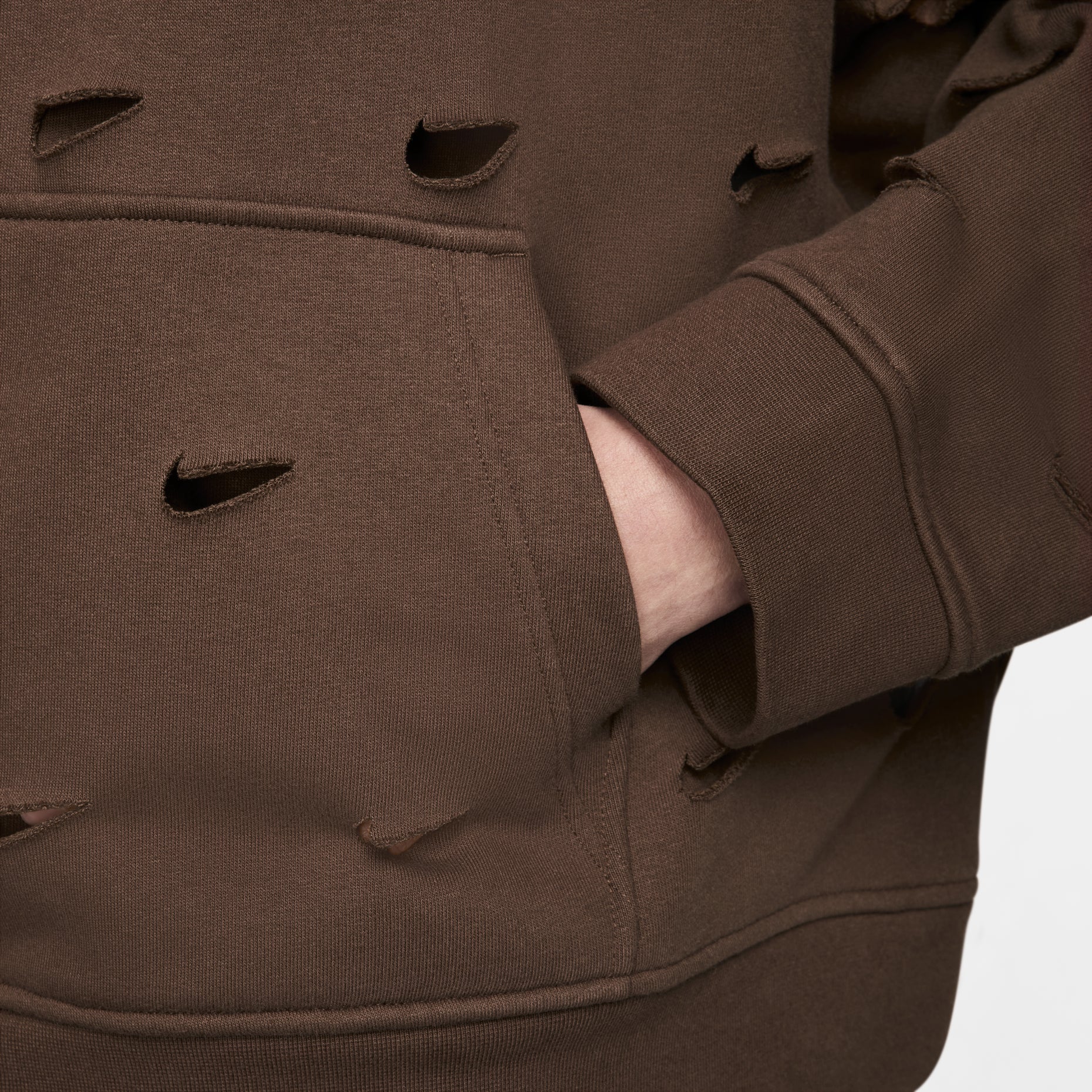 X Jacquemus Swoosh Hoodie (Asia Sizing) 'Cacao Wow'