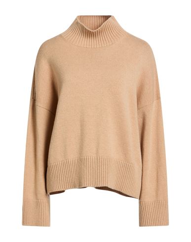 Platinum Woman Turtleneck Camel Size XL Cashmere