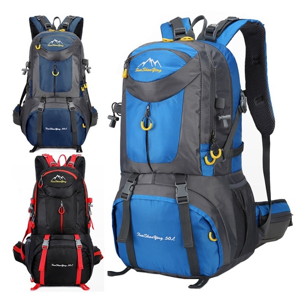 BZTANG Waterproof Climbing Backpack 40/60L Large Capacity Hiking Backpack Mountain Bags Unisex Outdoor Sports Bag Travel Backpack Camping Hiking Back