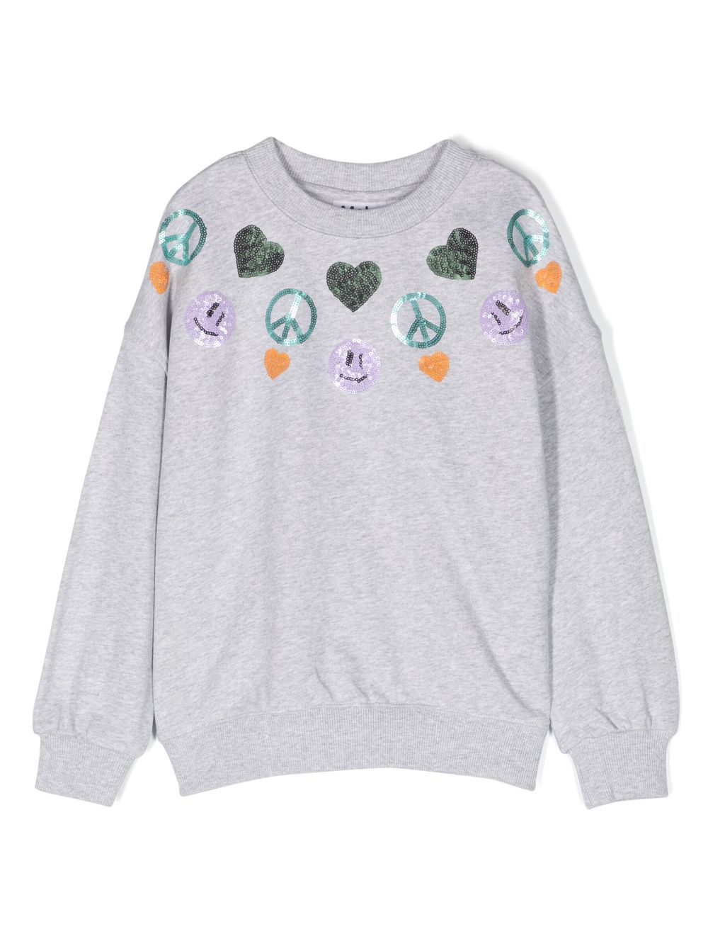Maxi Nordic Sequin organic cotton sweatshirt - Grey