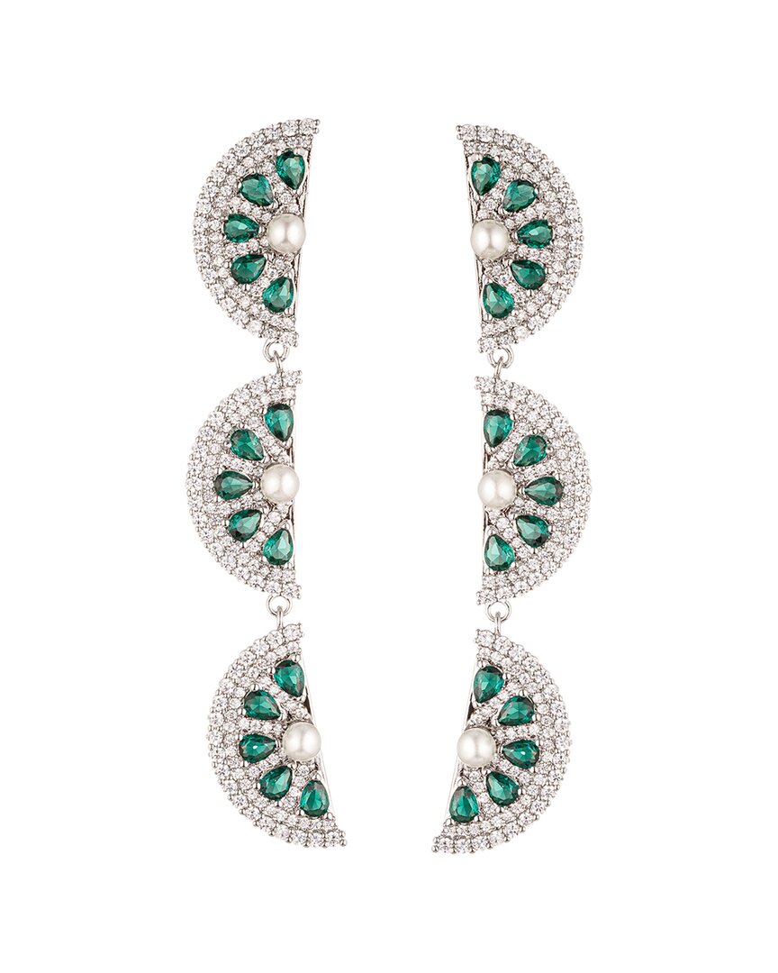 The Luxe Collection CZ Lime Drop Earrings