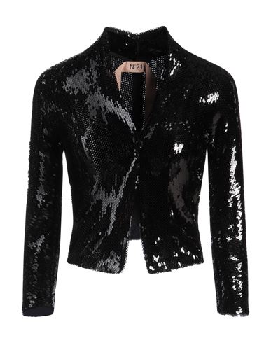 Woman Jacket Black Size M Polyester, Elastane