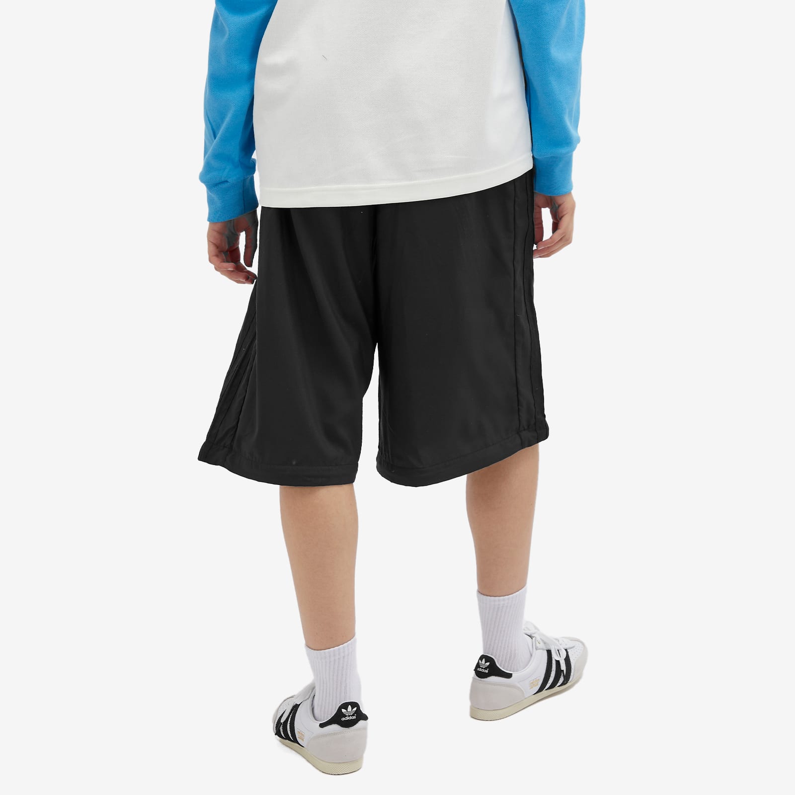 아디다스 Women's Rasant Oversized Zip Off Track Pants in Black JW9742