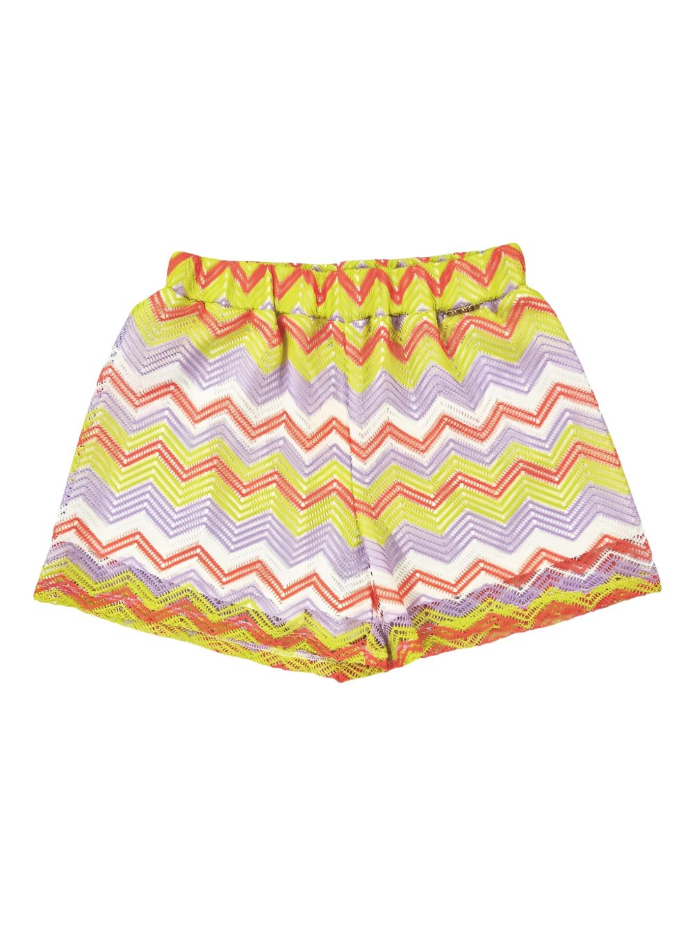 TWINSET Kids striped shorts - Yellow