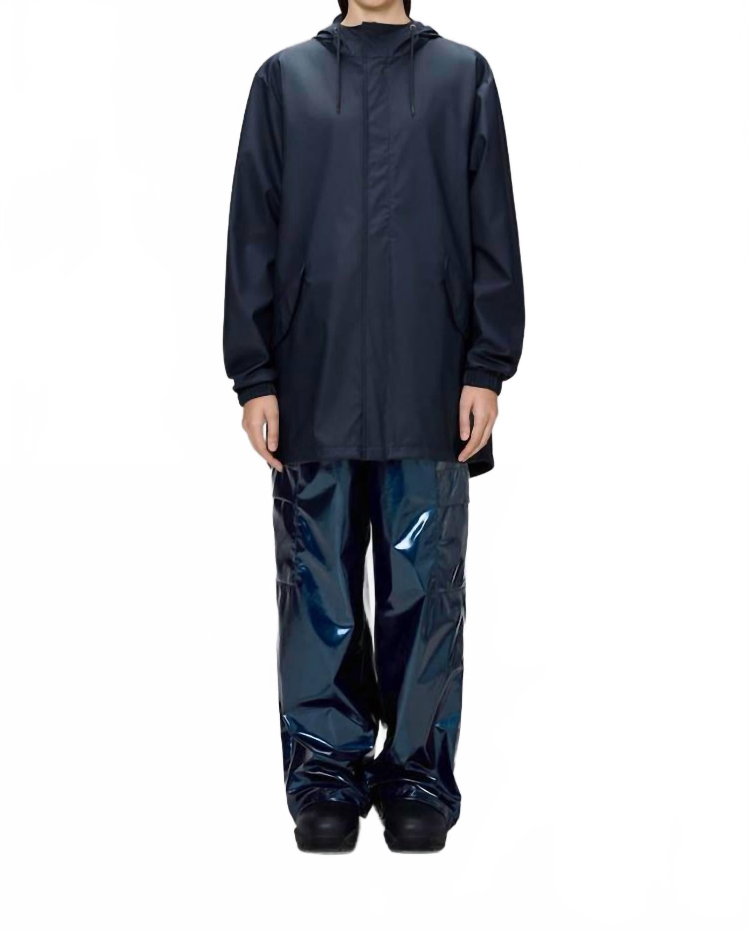 Unsiex Fishtail Jacket In Navy