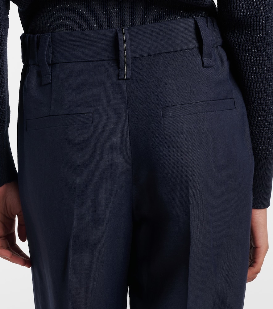Cropped wide-leg pants