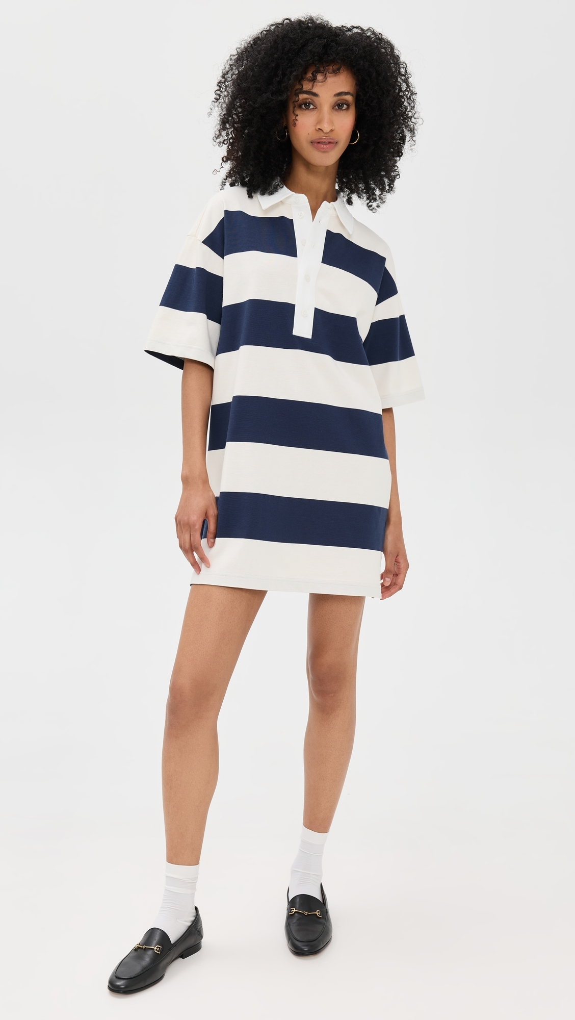 Blair Polo Dress Navy/Ivory