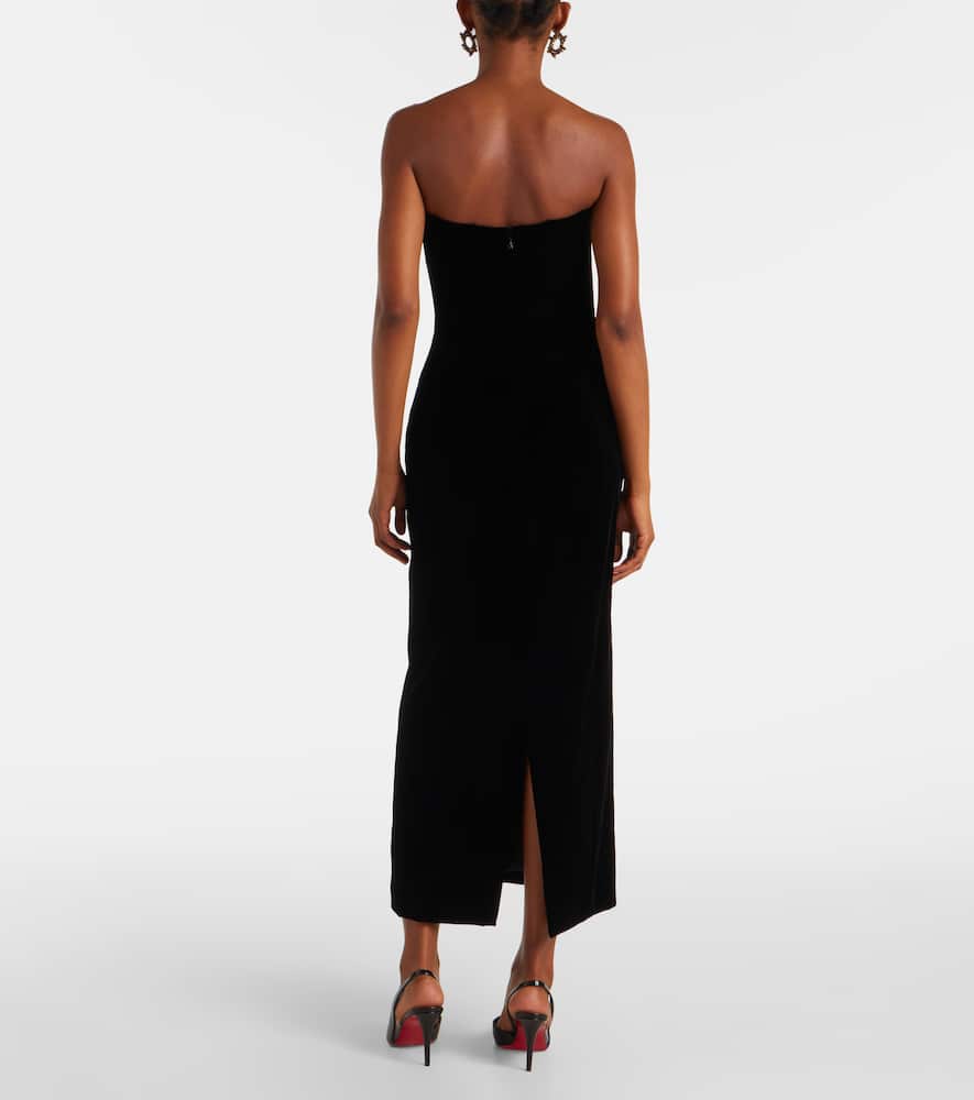 Velvet bustier dress