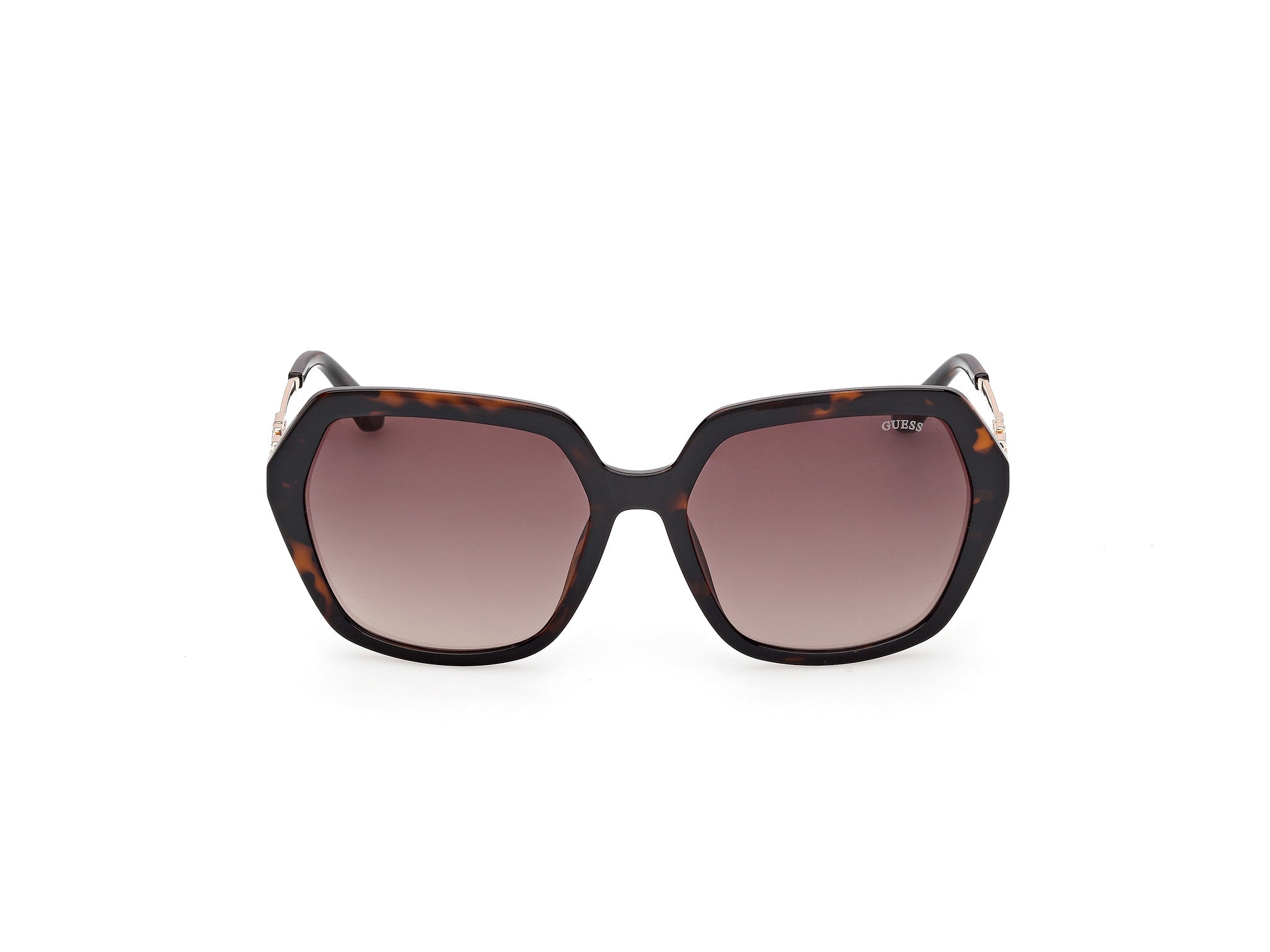 Guess Mujer Guess GU00267 52F Gafas de sol Inyectado la Habana Marrón Geométrico Norma