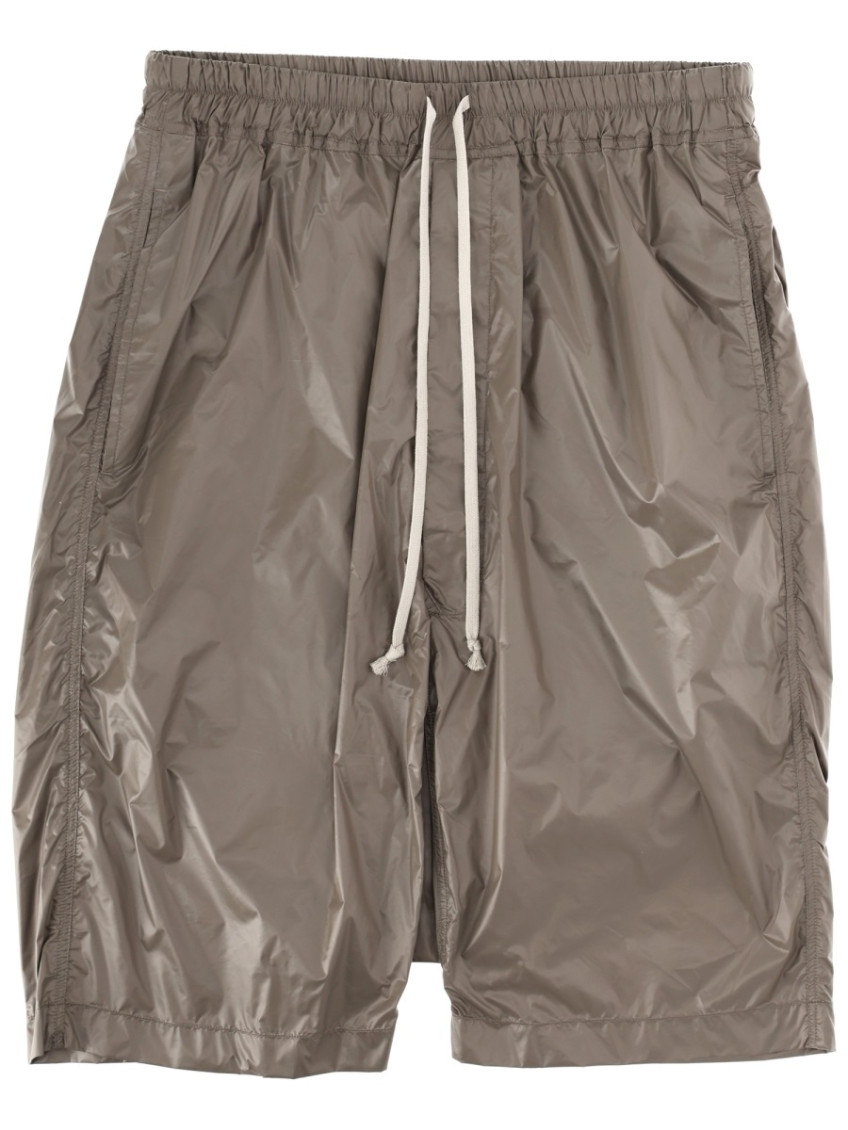Brown Solid Shorts