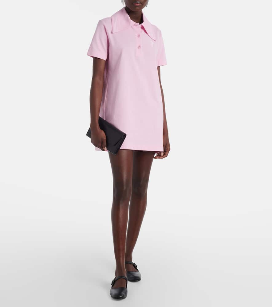Patou Logo cotton polo dress