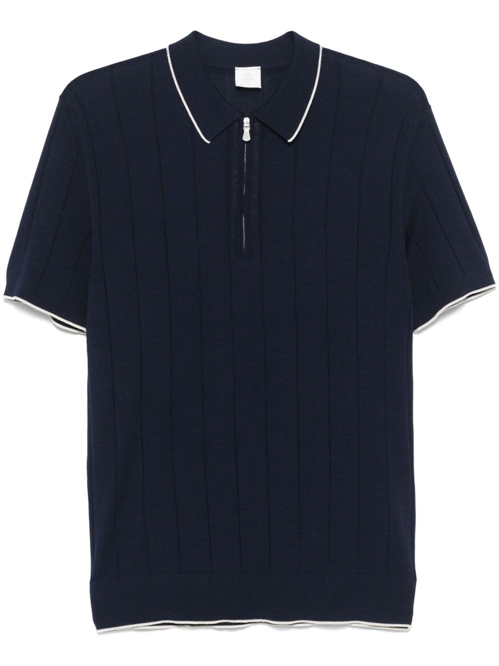 Eleventy ribbed polo shirt - Blue