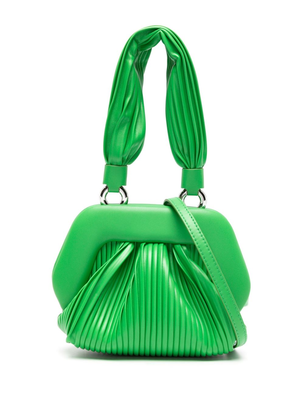Tia plissé-effect shoulder bag - Green