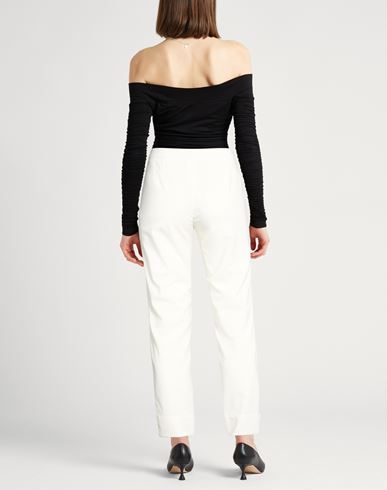 Woman Pants Ivory Size 2 Wool, Polyester, Elastane