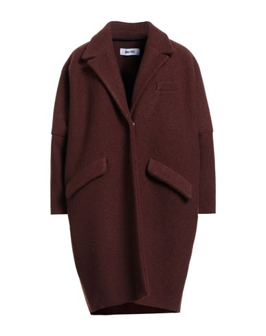 Woman Coat Chocolate brown Size XS/S Virgin Wool