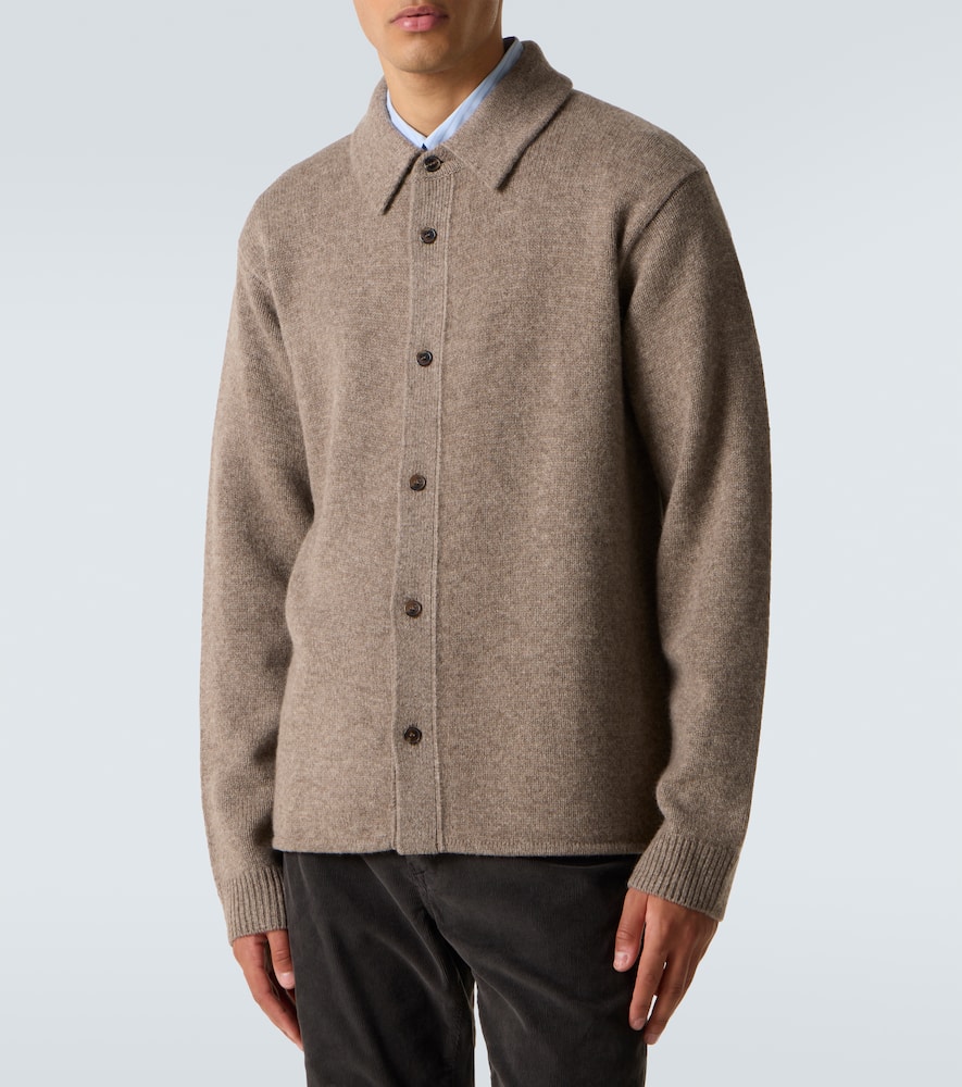 Yak and wool cardigan
