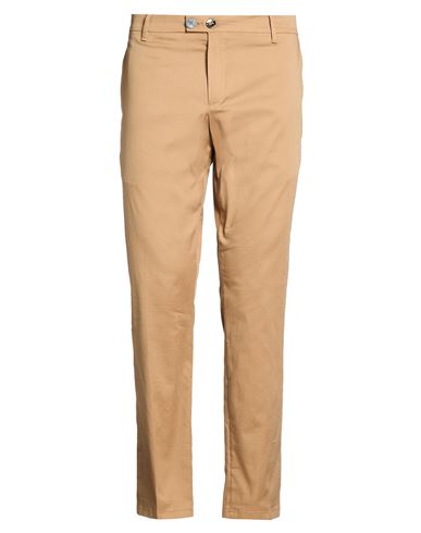 Man Pants Camel Size 36 Cotton, Elastane