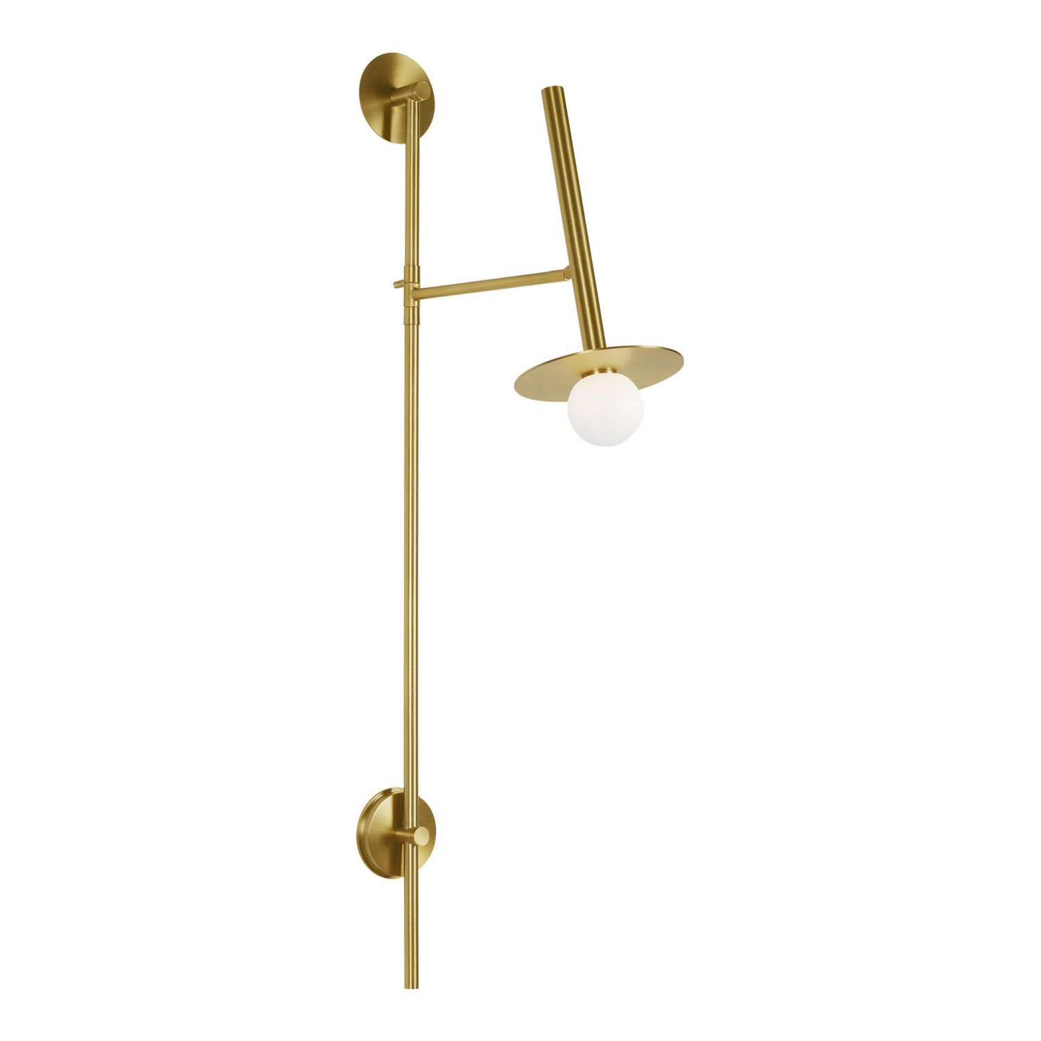 Visual Comfort Studio Nodes Wall Sconce in Burnished Brass by Kelly Wearstler