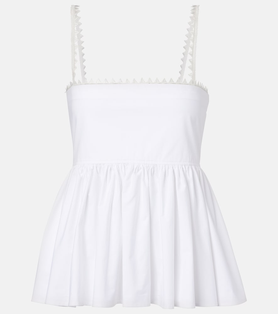 Traversin cotton peplum top
