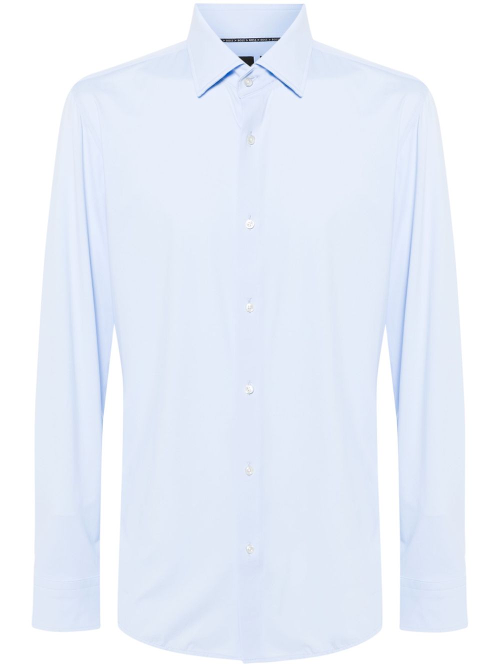 Long-sleeve stretch-design shirt - Blue