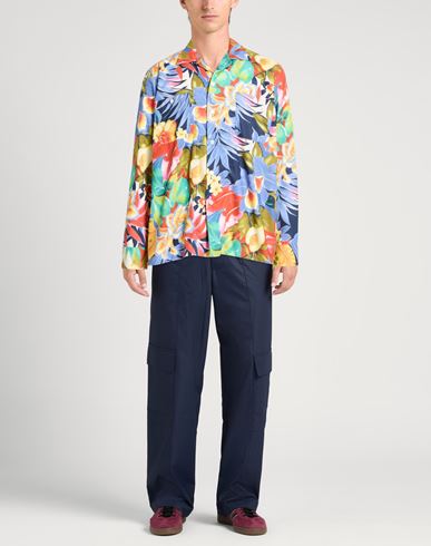 Man Shirt Navy Size L Polyester
