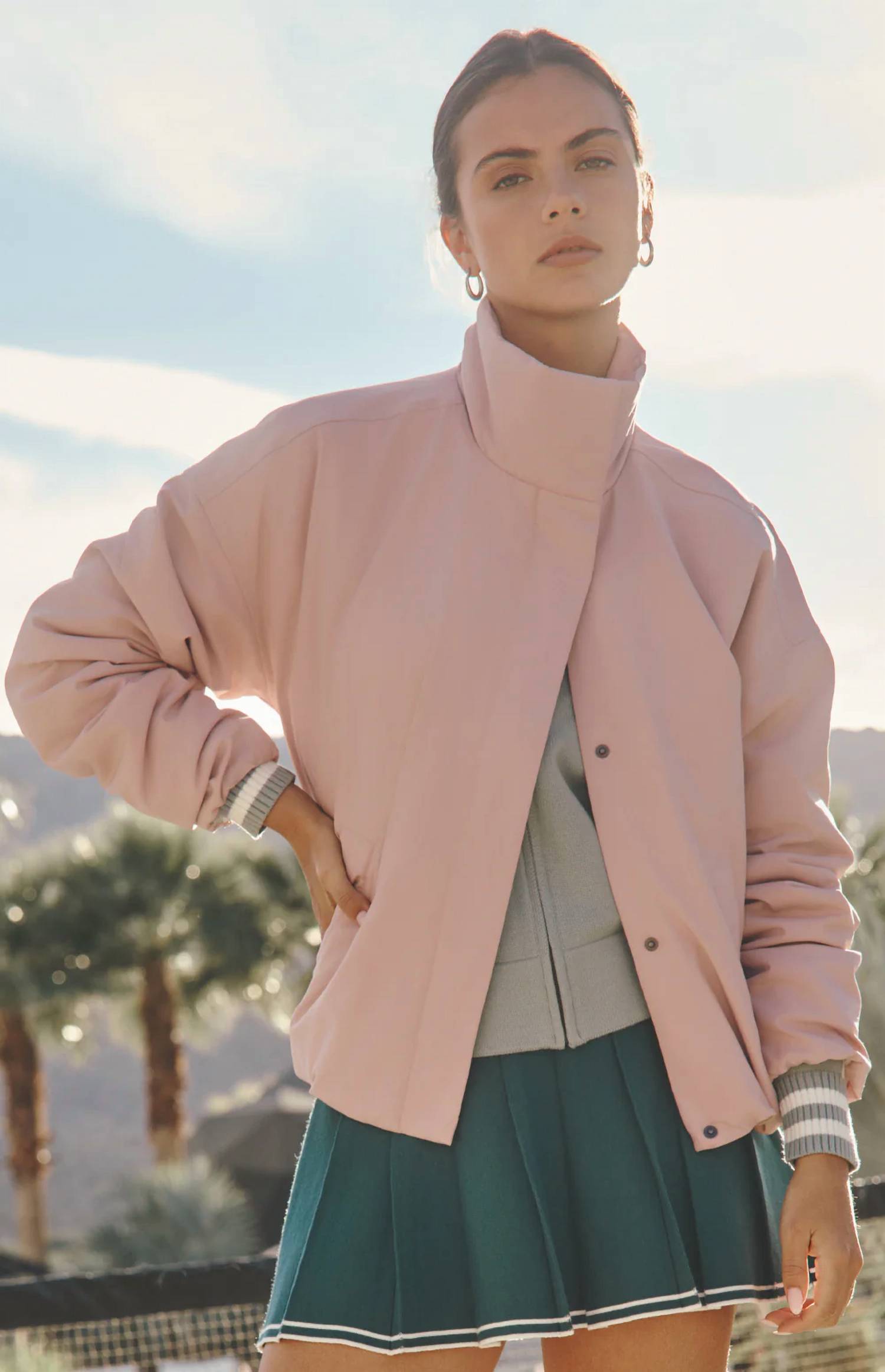 Catalina Lightweight Jacket In Rose