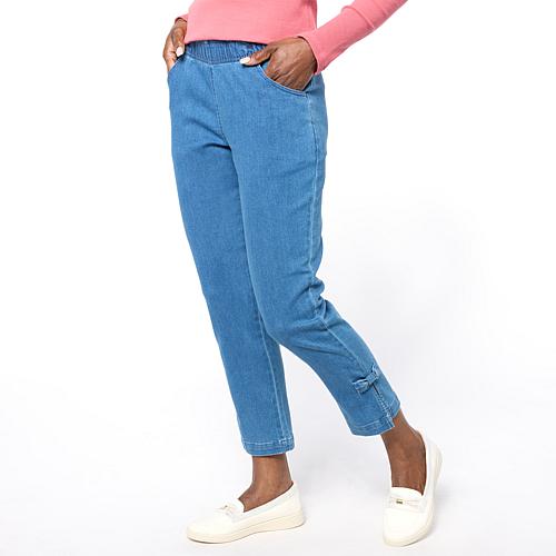 Denim Skimmer Straight Leg Pant - Blue