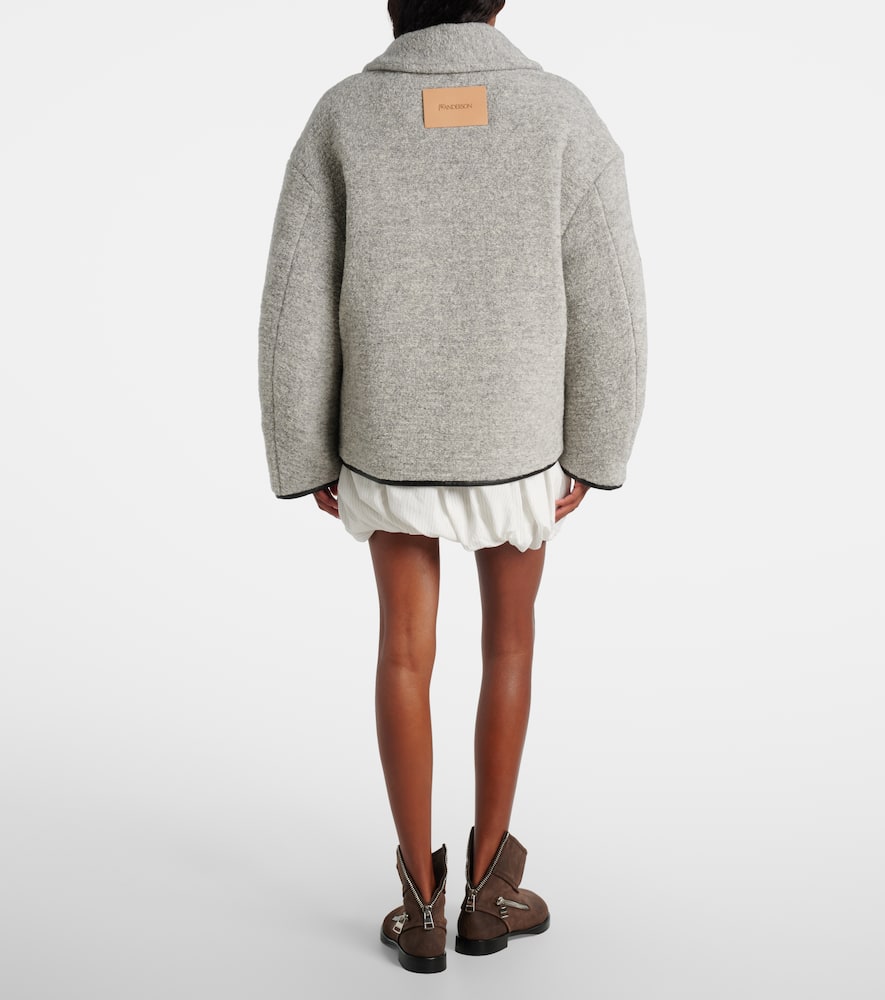 Wool and cotton-blend jacket