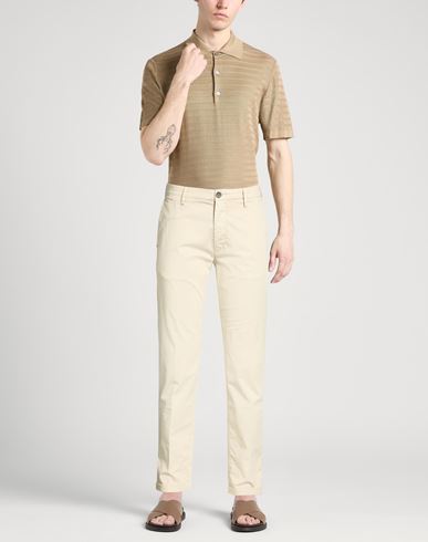 Re_hash Man Pants Beige Size 31 Cotton, Elastane