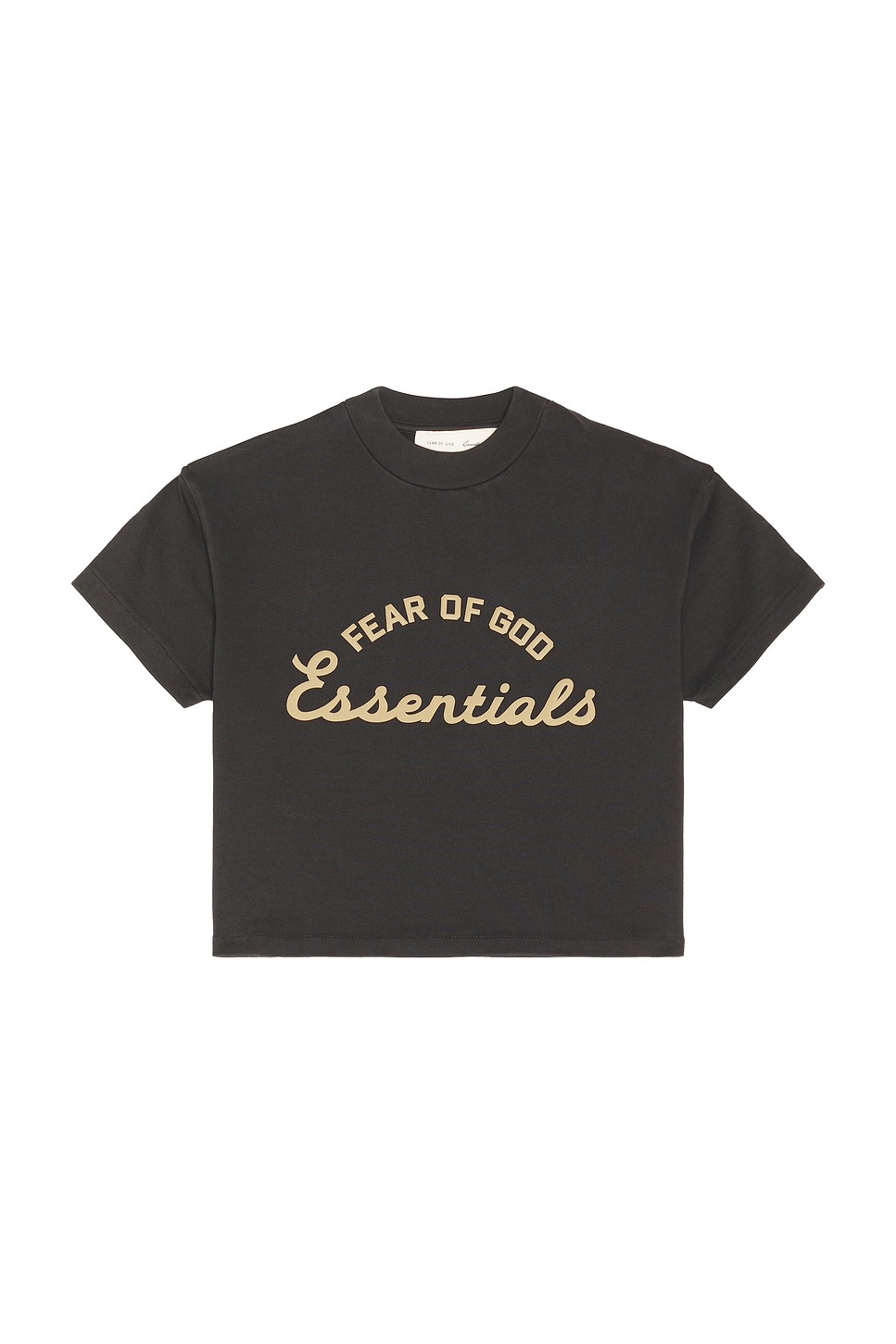 Fear of God ESSENTIALS Kids Training 90's Short Sleeve Tee in Faded Black - Black. 4/5 also in