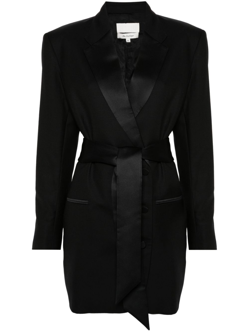 Nan Tuxedo dress - Black